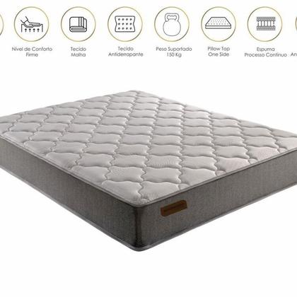 Imagem de Conjunto Viúvo com Colchão e Cama Box Extra-firme 128cm X 188cm X 67cm