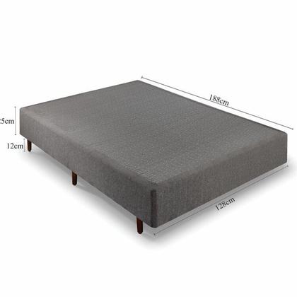 Imagem de Conjunto Viúvo com Colchão e Cama Box Extra-firme 128cm X 188cm X 67cm