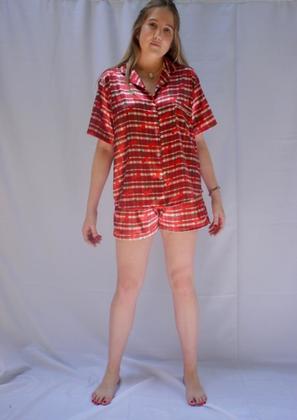 Imagem de Conjunto Xadrez e Cereja Cetim G