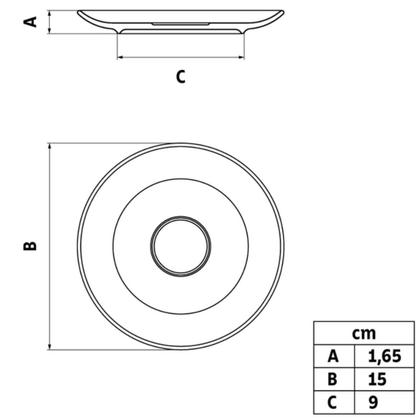 Imagem de Conjunto Xícara e Pires de Chá 250ml Porcelana Tramontina Maria Augusta Branco Mesa Posta