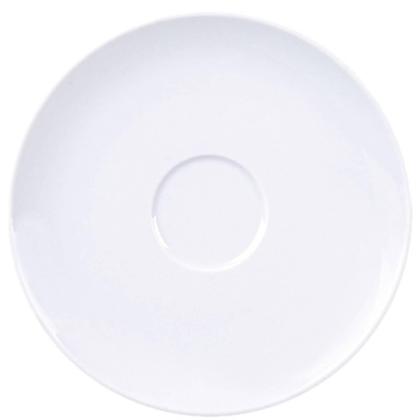 Imagem de Conjunto Xícara e Pires de Chá 250ml Porcelana Tramontina Maria Augusta Branco Mesa Posta