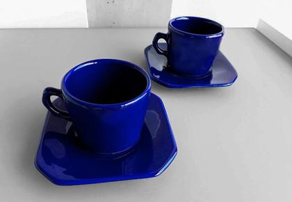 Imagem de Conjunto Xícara Provençal 160 Ml Cobalto