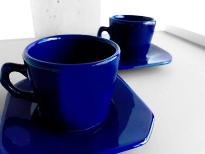 Imagem de Conjunto Xícara Provençal 160 Ml Cobalto