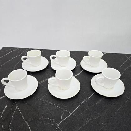 Imagem de CONJUNTO XÍCARAS CAFÉ 80ml BRANCO BRILHO