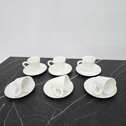 Imagem de CONJUNTO XÍCARAS CAFÉ 80ml BRANCO BRILHO