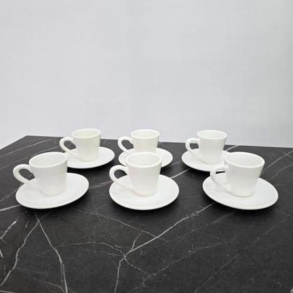 Imagem de CONJUNTO XÍCARAS CAFÉ 80ml BRANCO BRILHO