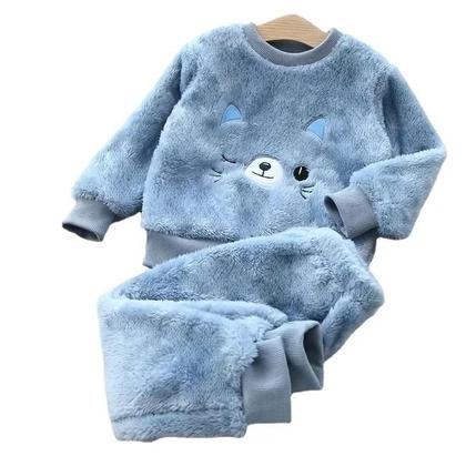 Imagem de Conjuntos De Pijamas De Inverno Para Meninas E Meninos De 2 a 6 Anos, Camisetas E Calças Com Estampa