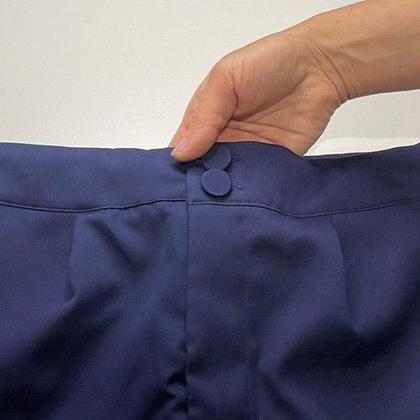 Imagem de Conjuntos Femininos Blusa Shorts Alfaiataria Blogueira Verão Azul