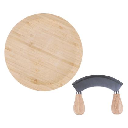 Imagem de Conjuto Faca Meia Lua com Tábua Eco Bamboo CV245020 Cazza