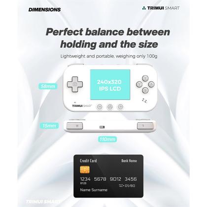 Imagem de Consola de jogos portátil TRIMUI SMART 2,4 polegadas 32GB branca