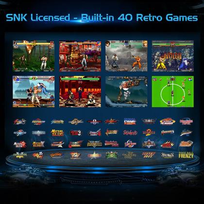 Consola de jogos portátil UNICO Pocket 40 SNK Games 3500mAh