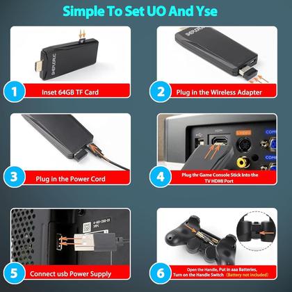 Imagem de Consola de jogos retro sem fio SHEPUDRUC com mais de 20000 jogos de 64 GB