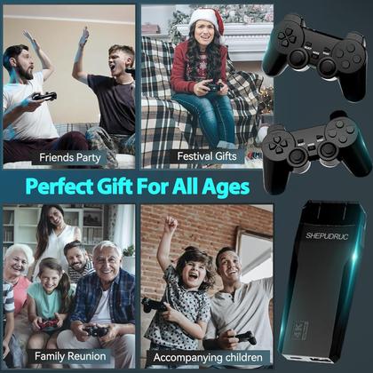 Imagem de Consola de jogos retro sem fio SHEPUDRUC com mais de 20000 jogos de 64 GB