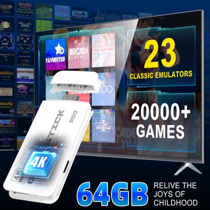 Imagem de Consola de jogos retro Xiskt Retro Game Stick 4K com mais de 20000 jogos