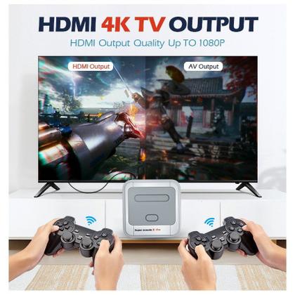 Imagem de Consola de jogos Super Console X PRO 64GB com controles com fio 4K