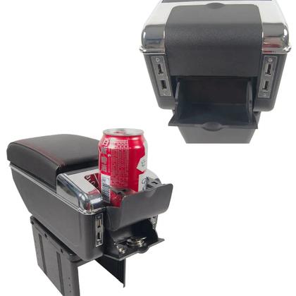 Imagem de Console Apoio De Braço Central Universal Porta Objetos 7 Usb