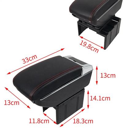 Imagem de Console Apoio De Braço Central Universal Porta Objetos 7 Usb