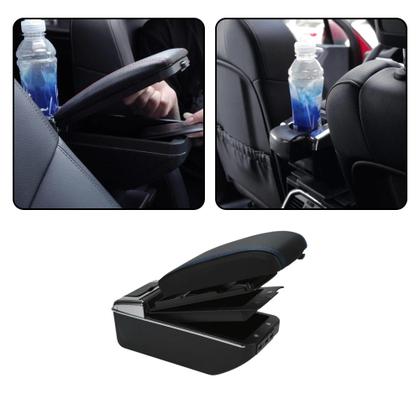 Imagem de Console Apoio De Braço Universal Veicular Entrada Usb Azul