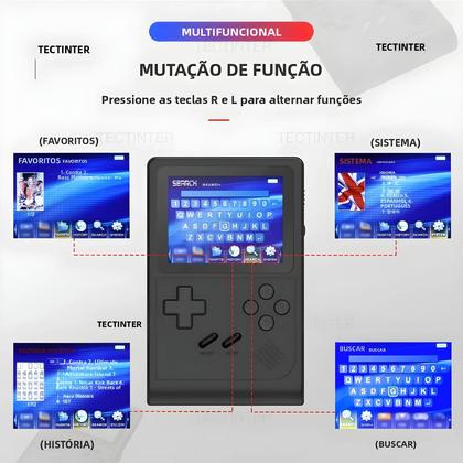 Imagem de Console De Jogo Portátil Retro GB300 De 3.0 Polegadas Com 6000 Jogos Integrados E Saída AV