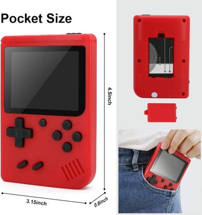 Imagem de Console de jogos portátil KAML LCD embutido de mais de 400 jogos de 2,4 polegadas