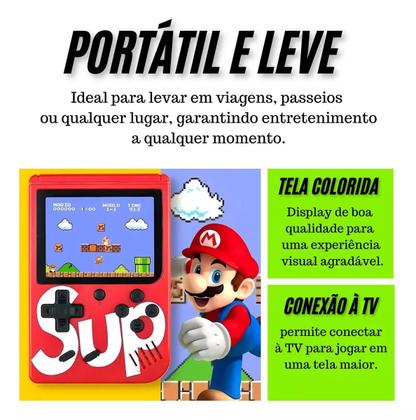 Imagem de Console de jogos portátil Sup Retro Mini 400 Games com controle remoto