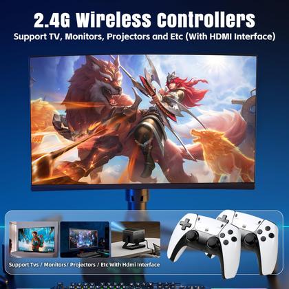 Imagem de Console de jogos retrô Stick WDYQJE com jogos 4K HDMI 20000+