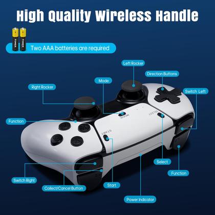 Imagem de Console de jogos retrô Stick WDYQJE com jogos 4K HDMI 20000+