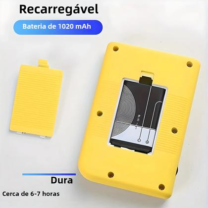 Imagem de Console de Videogame Portátil Retrô com Tela LCD de 2,4 Polegadas - 400 Jogos Integrados