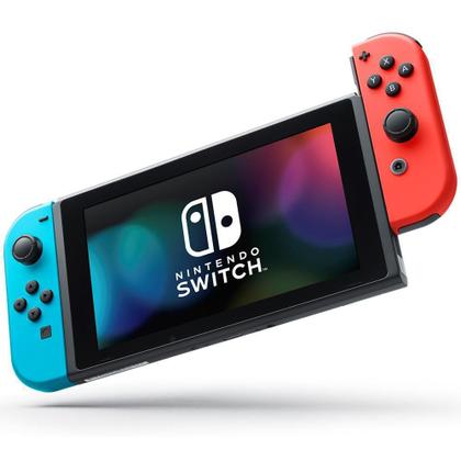Console Nintendo Switch 32GB Com Joy-Con Azul e Vermelho Neon