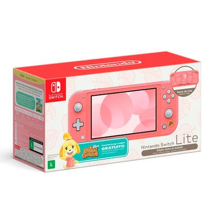 Console Nintendo Switch Lite 32GB Edição Limitada Animal Crossing