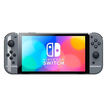 Console Nintendo Switch Oled Cinza com Jogo Super Smash Bros