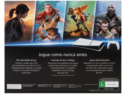 Console Playstation 5 Slim Edição Digital Sony 1 TB - Outros Games