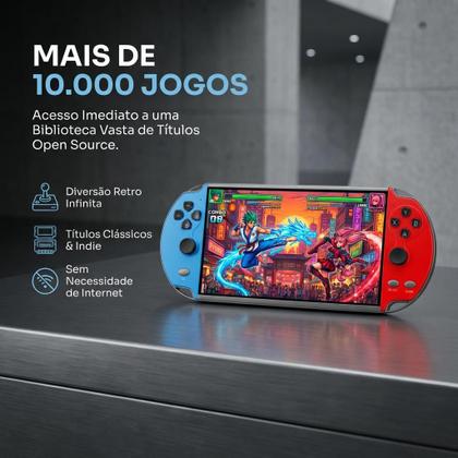 Imagem de Console Portátil Game X7 Tela 5.1 Polegadas Videogame Retrô Multimídia