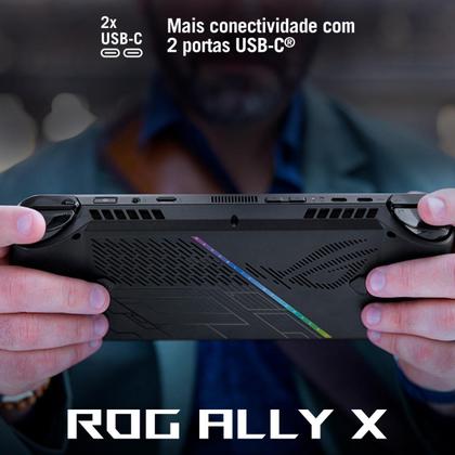 Imagem de Console Portátil ROG Ally X AMD Z1 Extreme 1TB SSD 24 Gb Ram Tela 7" Windows 11 Oficial Asus Brasil Black - NH020W