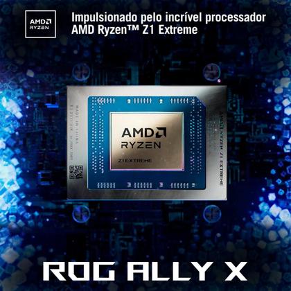 Imagem de Console Portátil ROG Ally X AMD Z1 Extreme 1TB SSD 24 Gb Ram Tela 7" Windows 11 Oficial Asus Brasil Black - NH020W