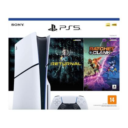 Console PS5 Sony Slim 1TB 1 Controle CFI-2014 Imagem de Console PS5 Sony Slim 1TB 1 Controle CFI-2014
