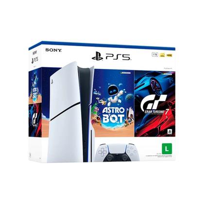 Imagem de Console Sony PlayStation 5, Com Leitor de Discos, SSD 1TB, Controle Sem Fio DualSense + 2 Jogos