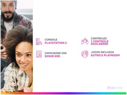 Imagem de Console Sony PlayStation 5 Slim Digital 825 GB Branco