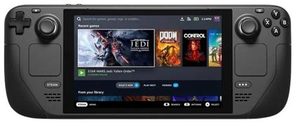Imagem de Console Valve Steam Deck 512GB com tela OLED de 7,4 polegadas 90Hz Bluetooth Wi-Fi