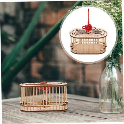 Imagem de Construção em madeira Cricket Cage Beavorty portátil para crianças