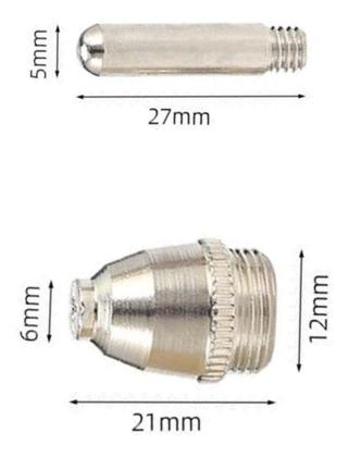 Imagem de Consumíveis Plasma Ag60 Sg55 Wsd60 10 Bicos 10 Eletrodos