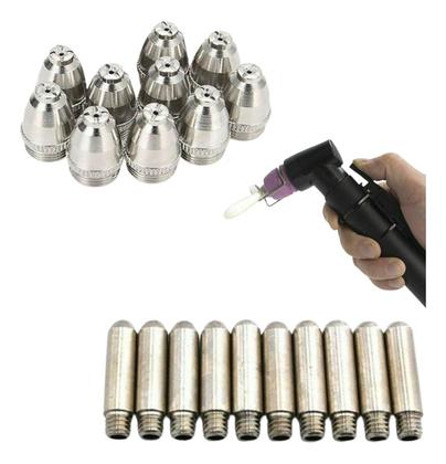 Imagem de Consumíveis Plasma Ag60 Sg55 Wsd60 10 Bicos 10 Eletrodos