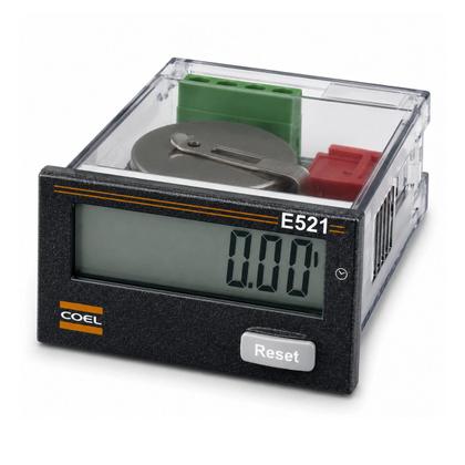 Imagem de Contador Digital de Impulsos ou Horas E521 3V Bateria CR2477 8 Dígitos Coel