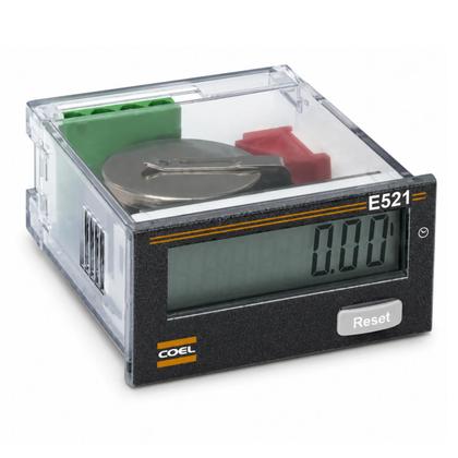 Imagem de Contador Digital de Impulsos ou Horas E521 3V Bateria CR2477 8 Dígitos Coel
