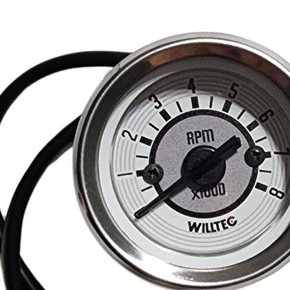 Imagem de Contagiro 0-8000 Rpm Bivolt Ajuste Marcha Lenta Branco Fusca