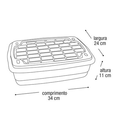 Imagem de Container Organizador com Tampa 5 Litros de Plástico Arqplast