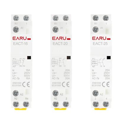 Imagem de Contator AC 16A/20A/25A (1NO/1NC/2NO/2NC) 220/230V 50/60Hz - Módulo para Casa Inteligente