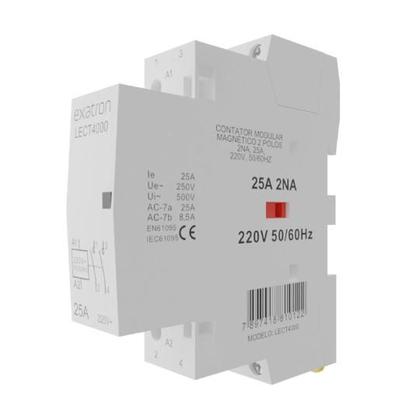 Imagem de Contator Circuitos de Comando Modular 2 Polos, 2NA, 25A, 220V Exatron