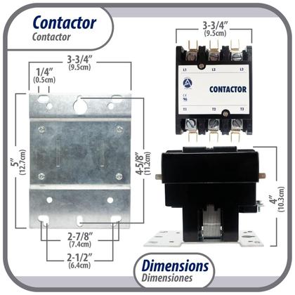Imagem de Contator pesado APPLI PARTS APAC-375120 75A 120V