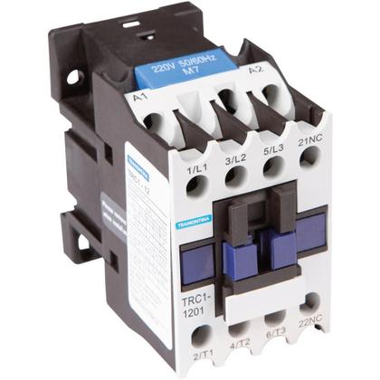 Imagem de Contator Tripolar TRC1-1201 12A 220VCA 1NF